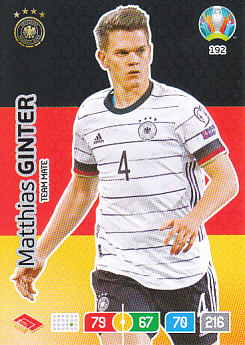 Matthias Ginter Germany Panini UEFA EURO 2020#192